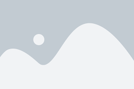 Minimal abstract landscape with hills and sun